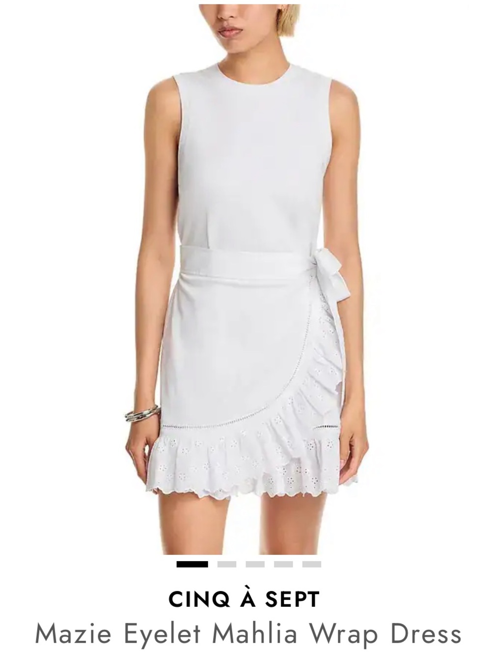 White mini dress